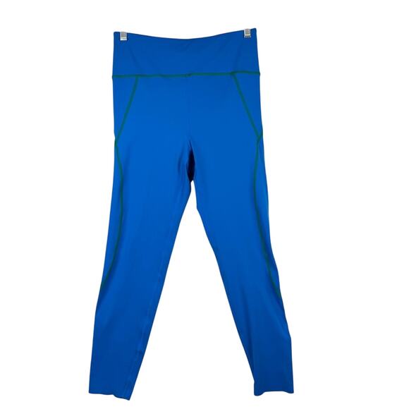 J. Crew Active SleekStretch High-Rise Running Leggings In Vibrant Blue/Green M - Picture 6 of 16